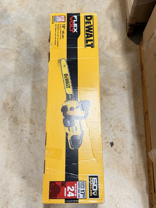 DEWALT DCCS672B FLEX VOLT 60V MAX 18 INCH 45 CM CHAINSAW TOOL ONLY (NEW SEALED)