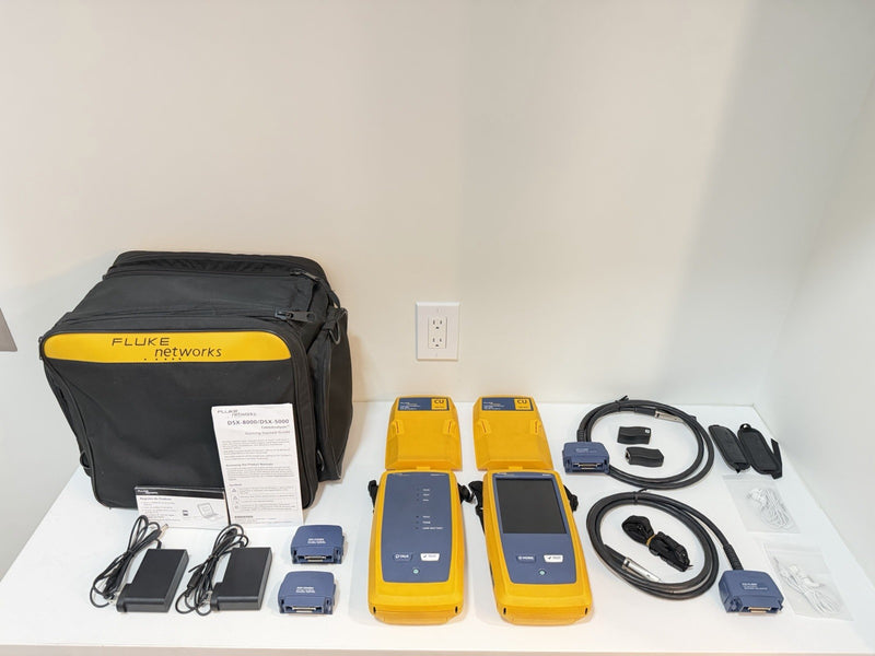 FLUKE NETWORKS DSX-5000 VERSIV CAT6 CAT6A LAN CABLE CERTIFIBER TESTER DSX 5000