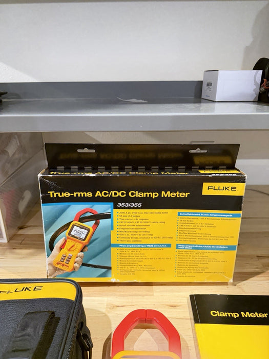 FLUKE 355 AC/DC CLAMP METER 2000A TESTED