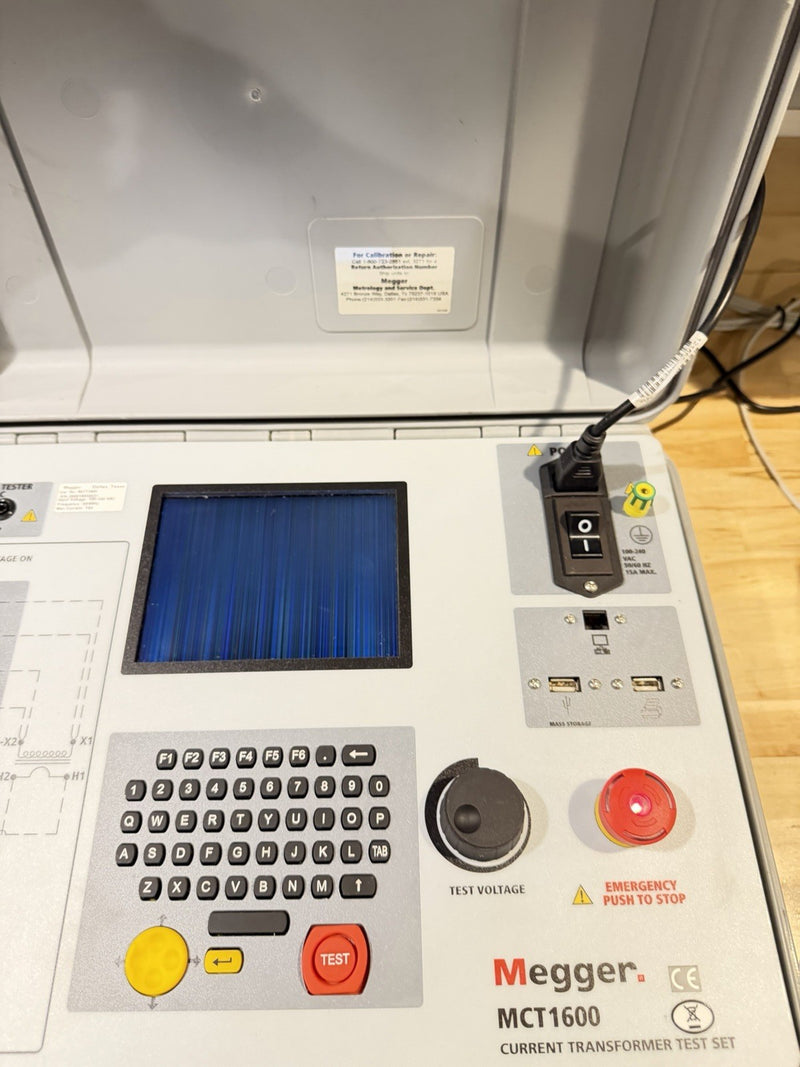 MEGGER MCT1600 CURRENT TRANSFORMER TEST SET FOR PARTS