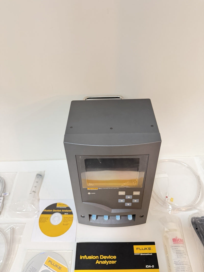 FLUKE BIOMEDICAL IDA-5 INFUSION DEVICE ANALYZER KIT 4 CHANNEL (NEW SEALED)