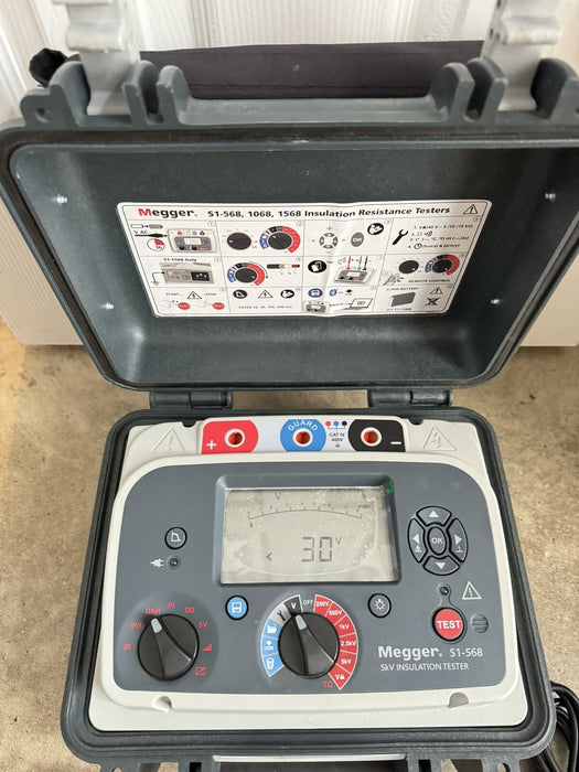 MEGGER S1-568 5 KV DC INSULATION RESISTANCE TESTER