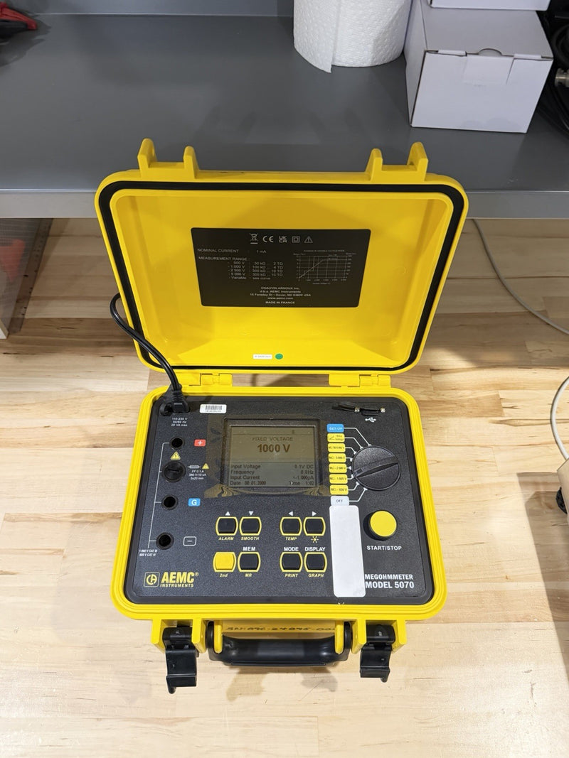 AEMC 5070 MEGOHMMETER GRAPHICAL INSULATION TESTER