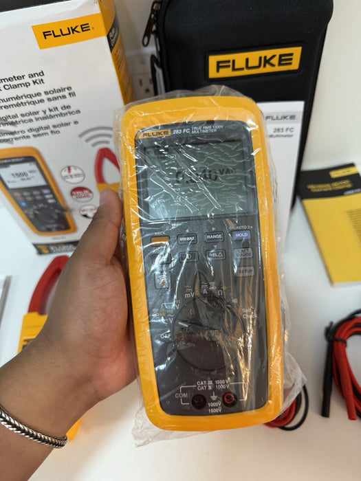 FLUKE 283 FC/PV SOLAR DIGITAL MULTIMETER & WIRELESS CURRENT CLAMP NEW MFD-2025