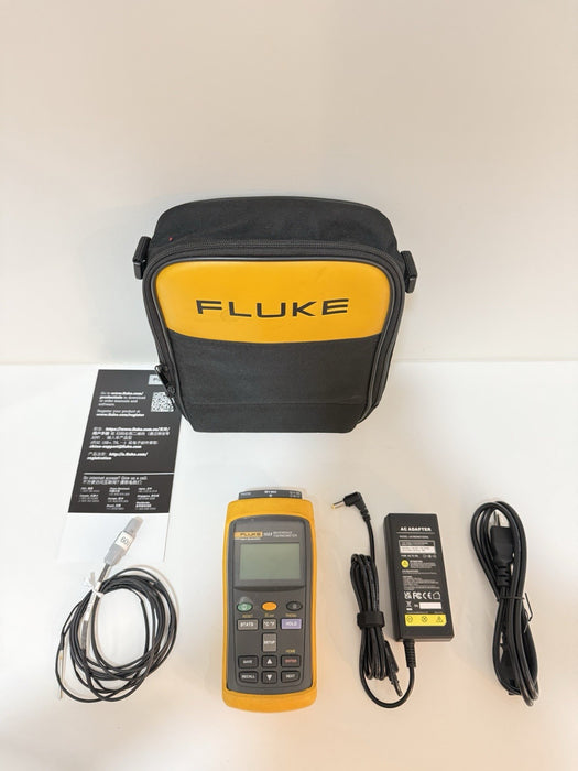 FLUKE 1523 REFERENCE THERMOMETER WITH PROBE & BAG TESTED