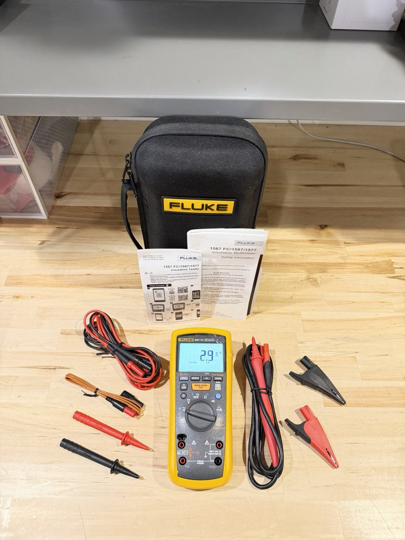 FLUKE 1587 FC 2 IN 1 HANDHELD DIGITAL INSULATION MULTIMETER