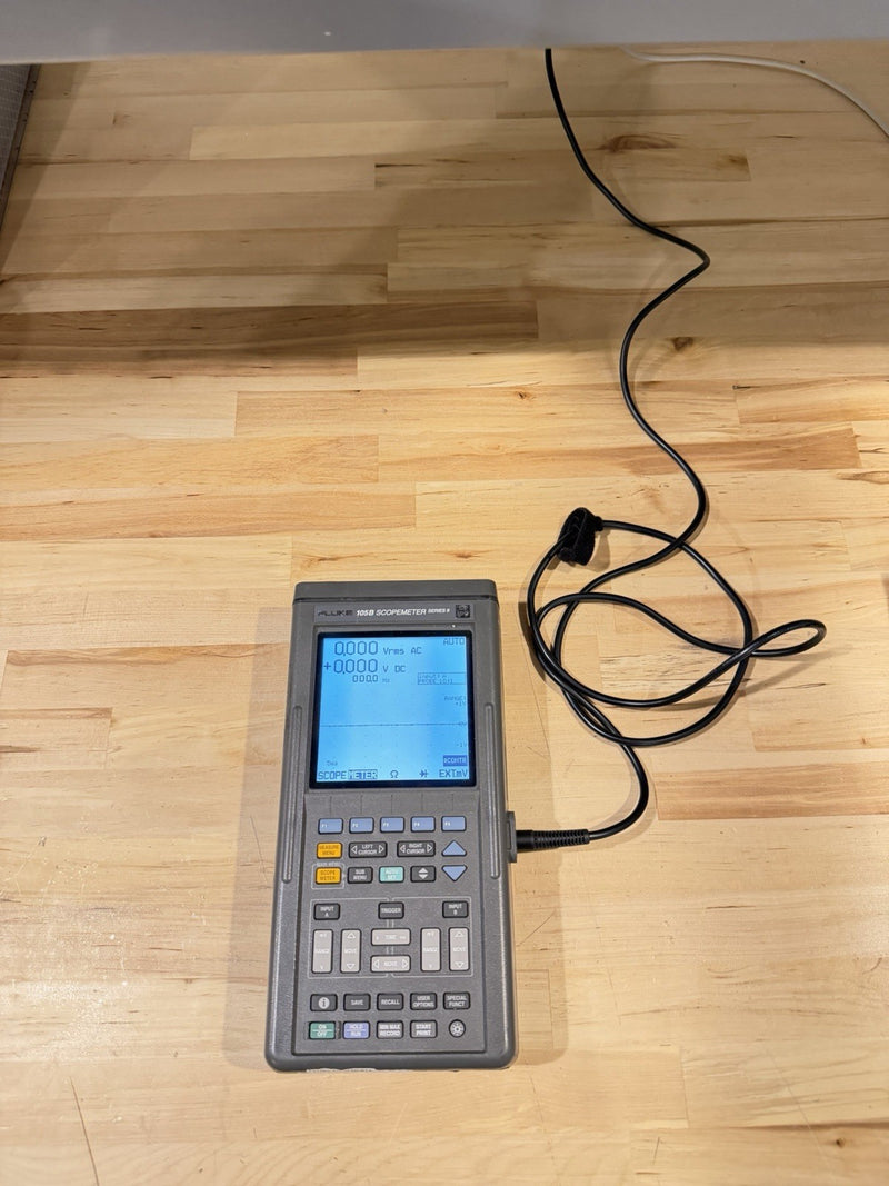 FLUKE 105B SCOPEMETER SERIES II 100MHZ HANDHELD OSCILLOSCOPE TESTED