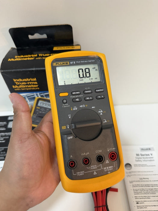 FLUKE 87V INDUSTRIAL TRUE RMS MULTIMETER (NEW FACTORY SEALED) SHIPS FAST
