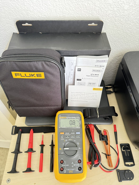 Fluke 87V-MAX/E2 KIT Industrial True RMS Heavy Duty Mulitmeter (MFG 2024) NEW