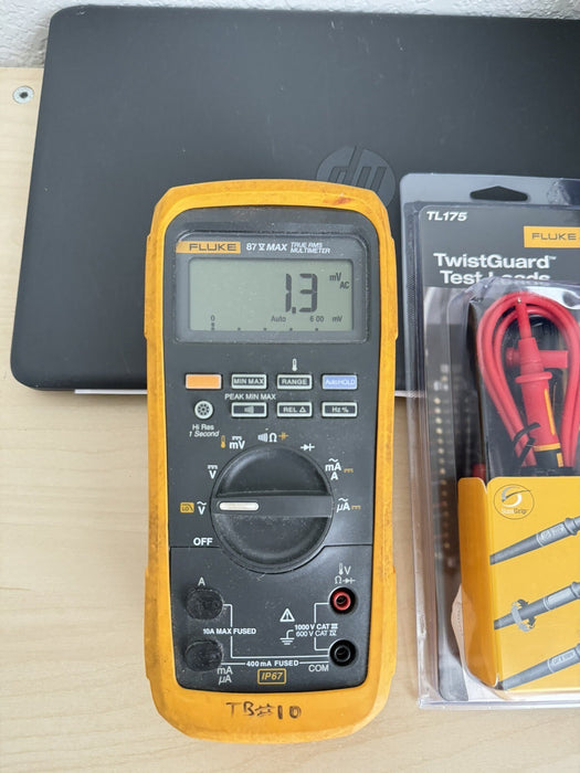 Fluke 87V-MAX True-RMS Industrial Heavy-Duty Digital Multimeter (NEW LEADS)