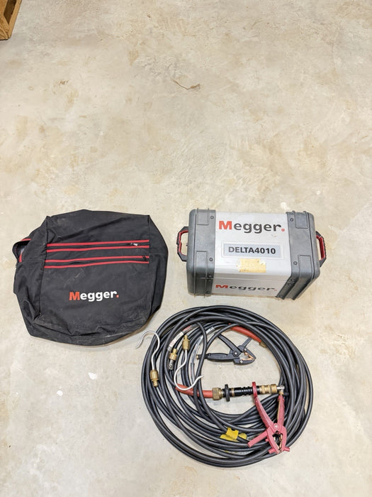 MEGGER DELTA 4010 INSULATION DIAGNOSTIC SYSTEM W/ CABLES & BAG (FREE SHIPPING)