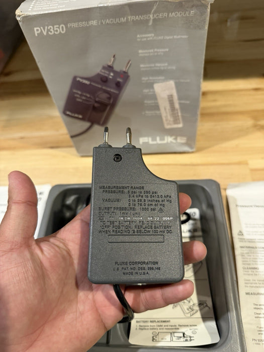 FLUKE PV350 PRESSURE VACUMM TRANSDUCER MODULE TESTED