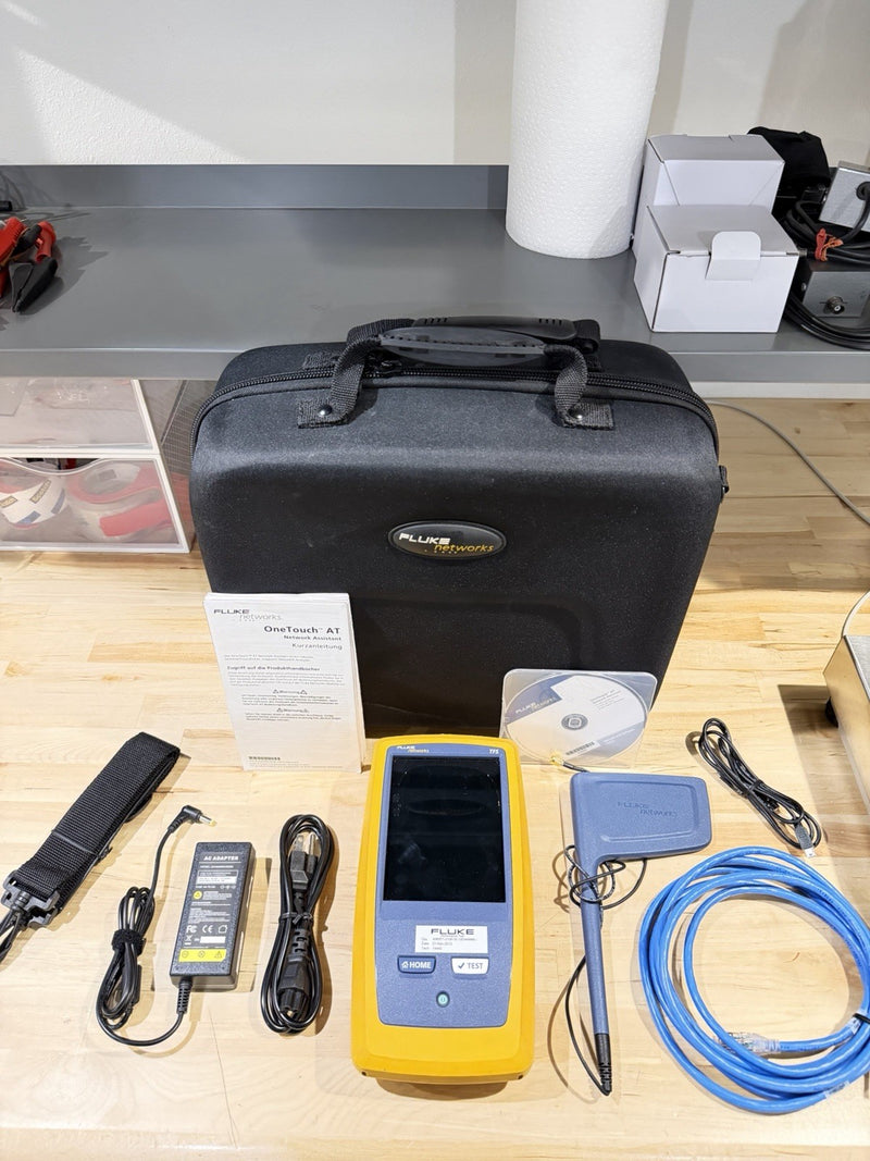 FLUKE NETWORKS VERSIV TFS ONE TOUCH AT NETWORK ASSISTANT KIT TESTED