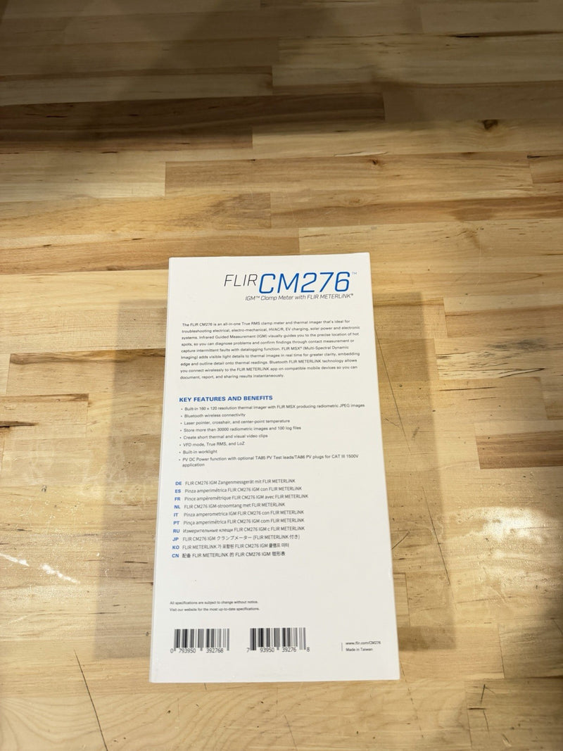 FLIR CM276 IGM CLAMP METER WITH METERLINK