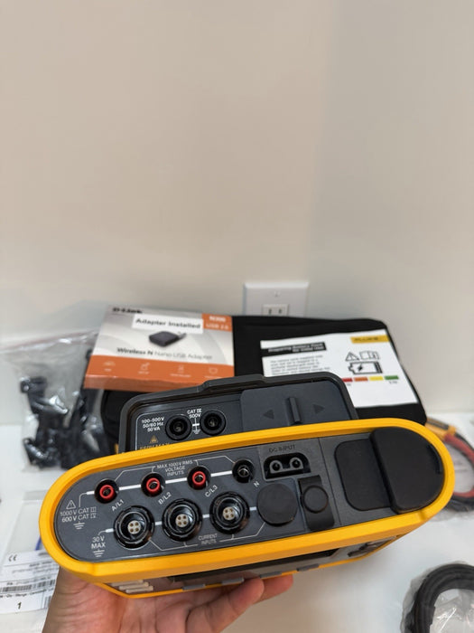 FLUKE 3540 FC 3-PHASE POWER MONITOR WITH ACCESSORIES TESTED NEW