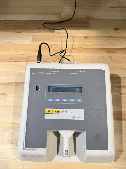 FLUKE BIOMEDICAL INDEX 2 SPO2 SIMULATOR & CHARGER