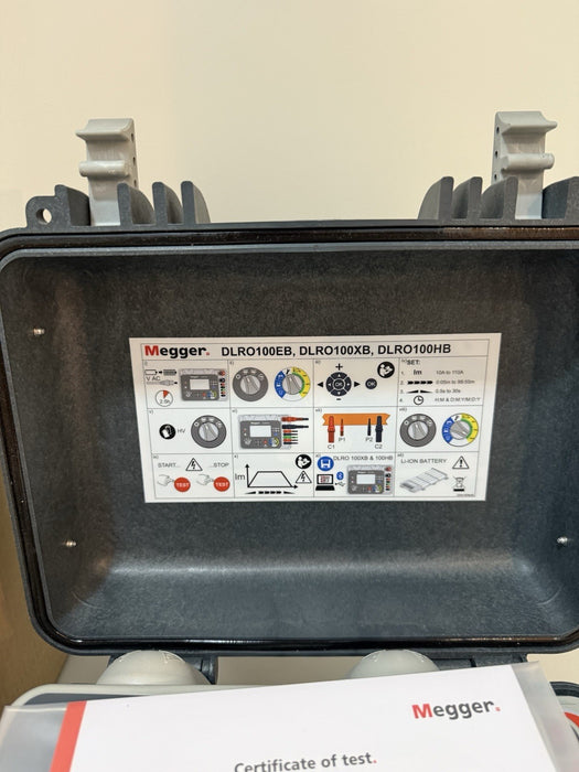 MEGGER DLRO100EB DIGITAL LOW RESISTANCE OHMMETER CALIBRATED 2024 NEW