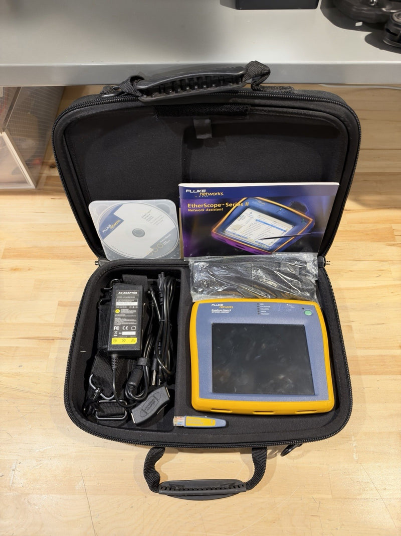 FLUKE NETWORKS ETHERSCOPE SERIES II NETWORK ASSISTANT KIT - SHIPS FAST
