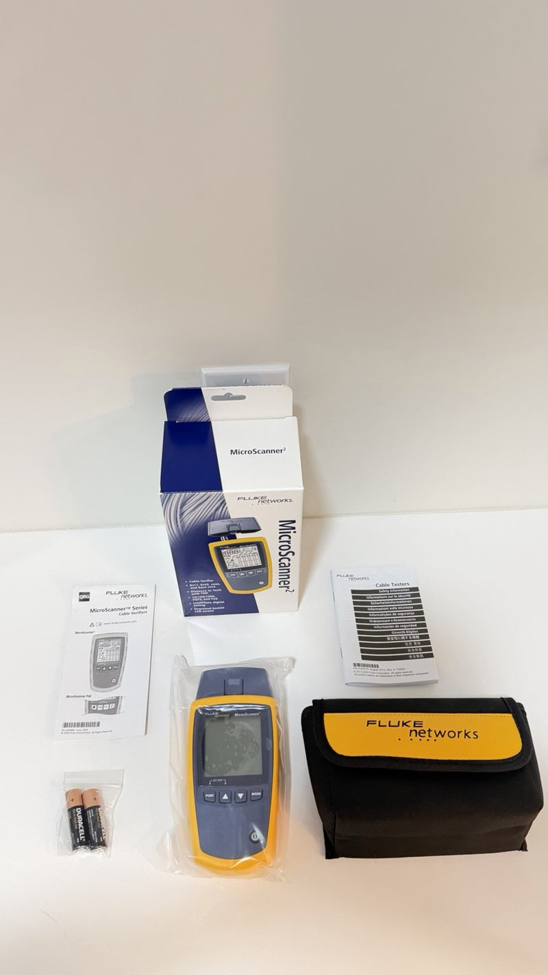 FLUKE NETWORKS MS2-100 MICROSCANNER 2 CABLE VERIFIER