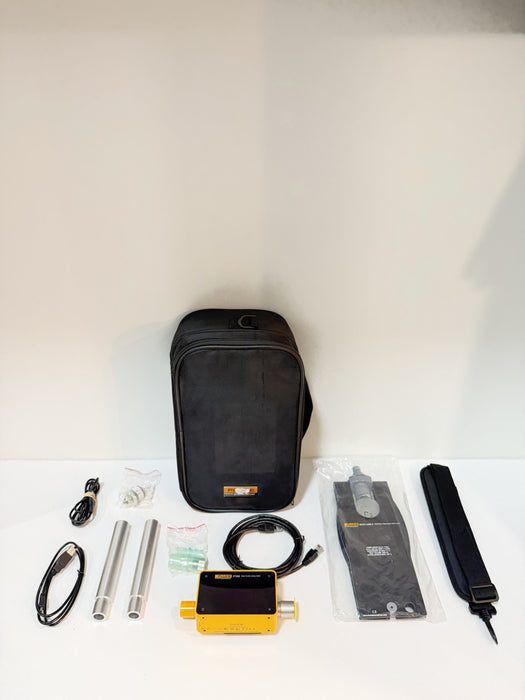 FLUKE BIOMEDICAL VT305 GAS FLOW ANALYZER W/ ACCESSORIES (TESTED) FREE SHIPPING
