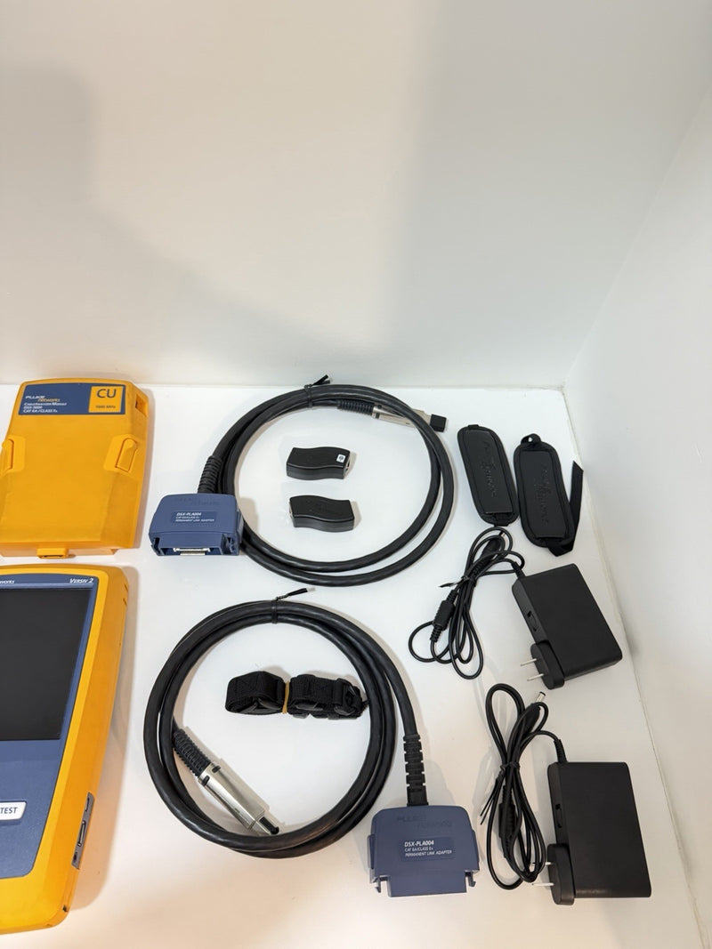 FLUKE NETWORKS DSX2-5000 VERSIV 2 LAN CABLE CERTIFIBER TESTER CALIBRATED 2027