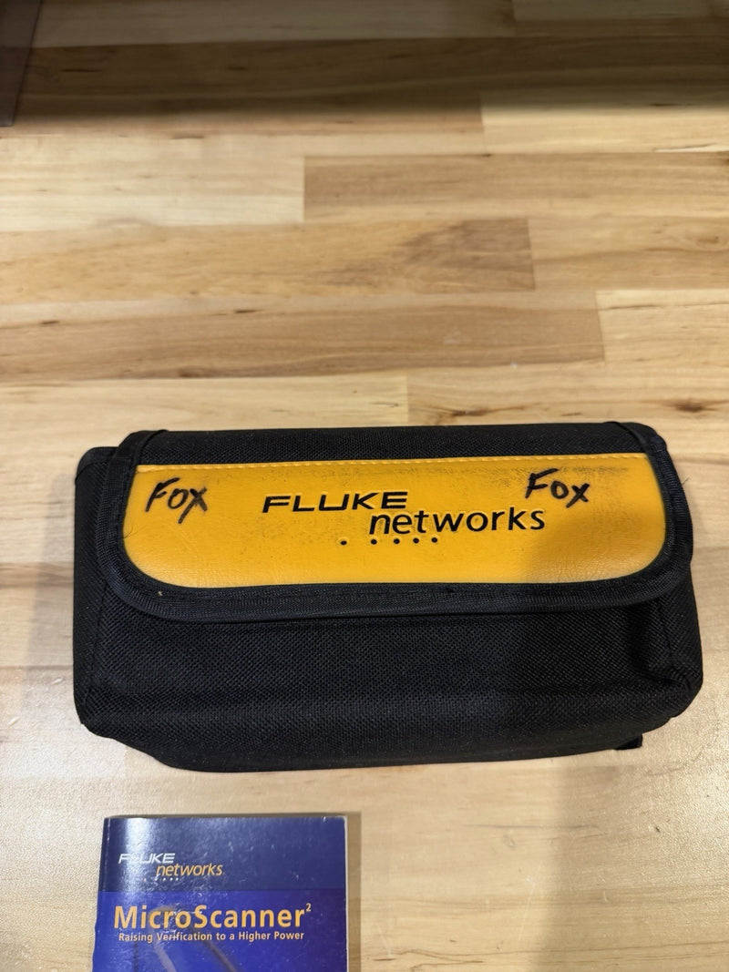 FLUKE NETWORKS MICROSCANNER 2 WITH BAG & MANUAL