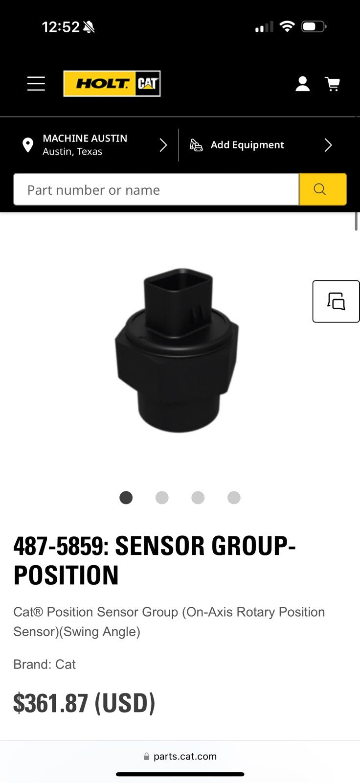 CAT 487-5859 SENSOR GROUP-POSITION