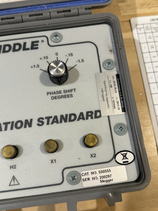 MEGGER AVO BIDDLE 550555 TTR CALIBRATION STANDARD (TESTED) FREE SHIPPING
