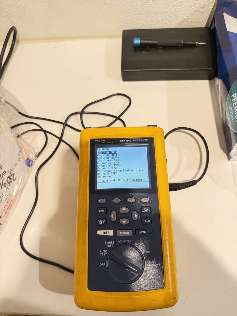 FLUKE NETWORKS DSP-4000 CABLE ANALYZER (MAINFRAME ONLY) SHIPS FAST