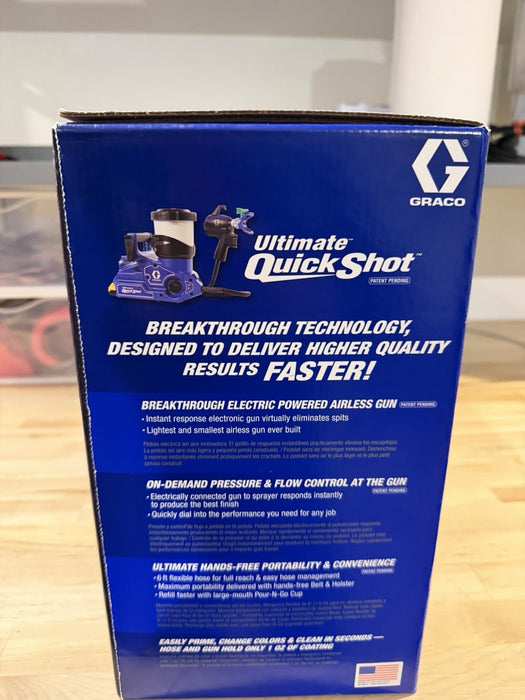 GRACO 826308 ULTIMATE QUICK-SHOT AIRLESS PAINT SPRAYER (NEW FACTORY SEALED) NEW