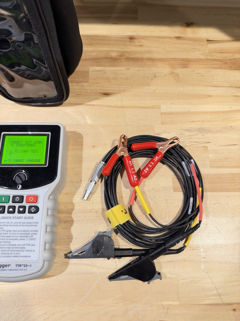 MEGGER TTR-25-1 SINGLE & THREE PHASE TRANSFORMER TURN-RATIO TEST SET SHIPS FREE
