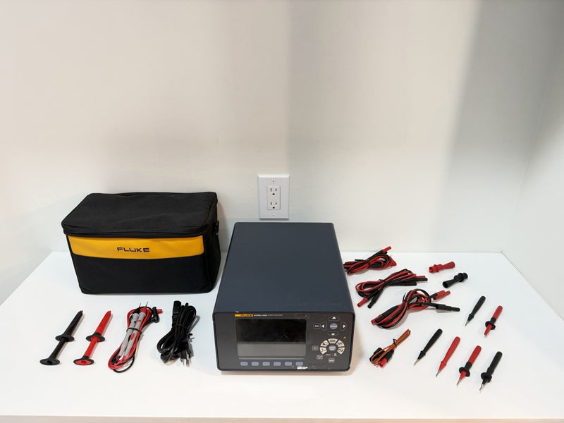 FLUKE NORMA 4000 POWER ANALYZER WITH LEADS & ACCESSORIES TESTED