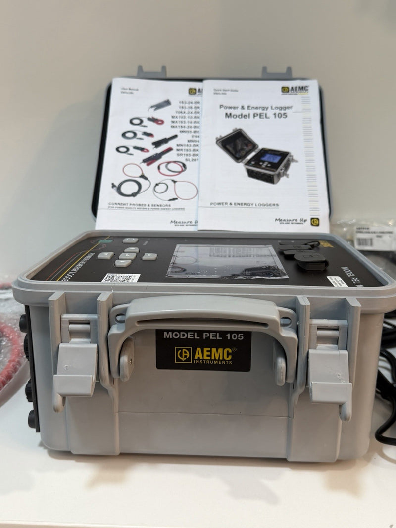 AEMC PEL 105 POWER & ENERGY LOGGER WITH ACCESSORIES