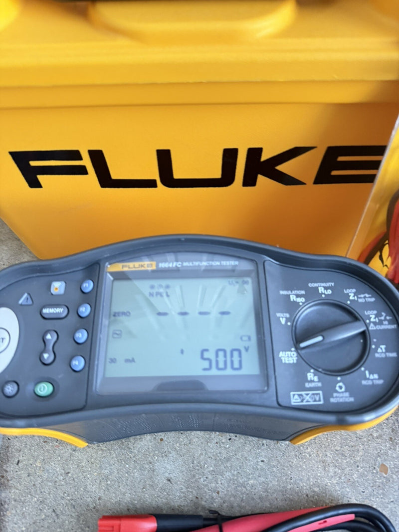 FLUKE 1664 FC US MULTIFUNCTION TESTER WITH TL220 LEAD KIT TESTED