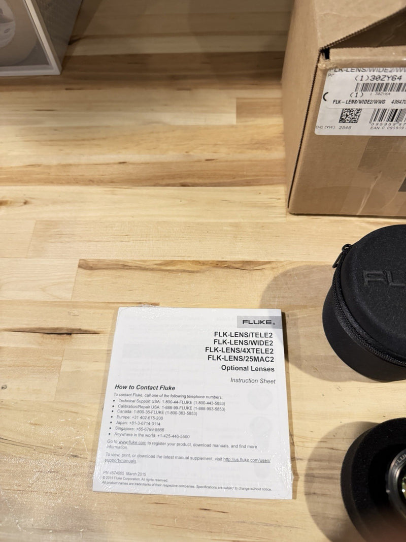FLUKE FLK-LENS/WIDE2 INFD WIDE ANGLE LENS FOR THERMAL IMAGER 2025 RARE