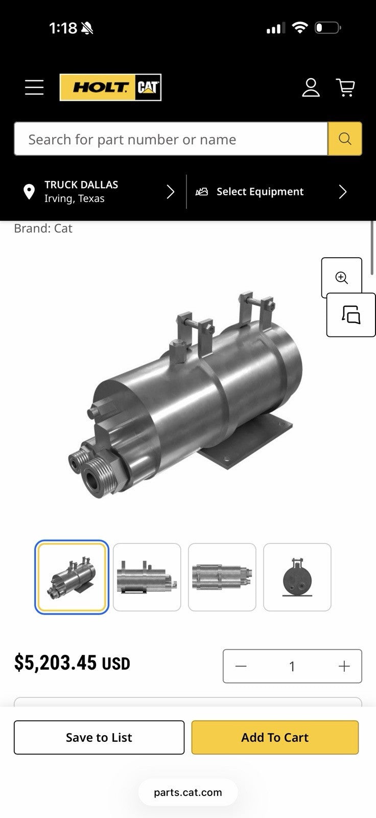 CAT 116-7153 PRELUBRICATION MOTOR