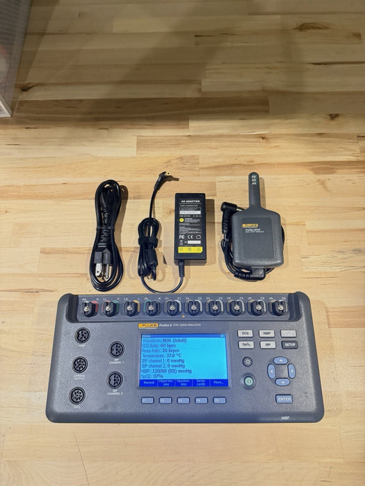 FLUKE BIOMEDICAL PROSIM 8 & SPOT SPO2 MODULE KIT TESTED