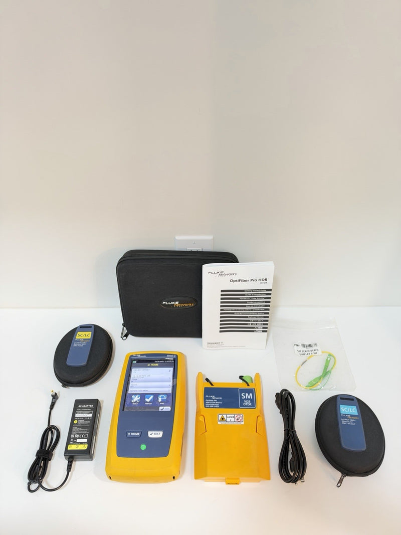 FLUKE OPTIFIBER PRO HDR OTDR KIT (OFP2-200-S1625) SM VERSIV 2 (TESTED)SHIPS FREE
