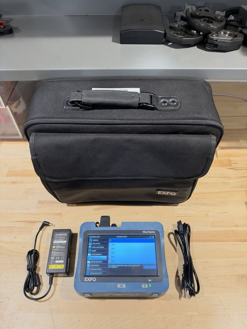 EXFO MAX-715B MAX TESTER SM FIBER OTDR W/ PM & VFL MAX-715B-M1-EI MAX715B TESTED