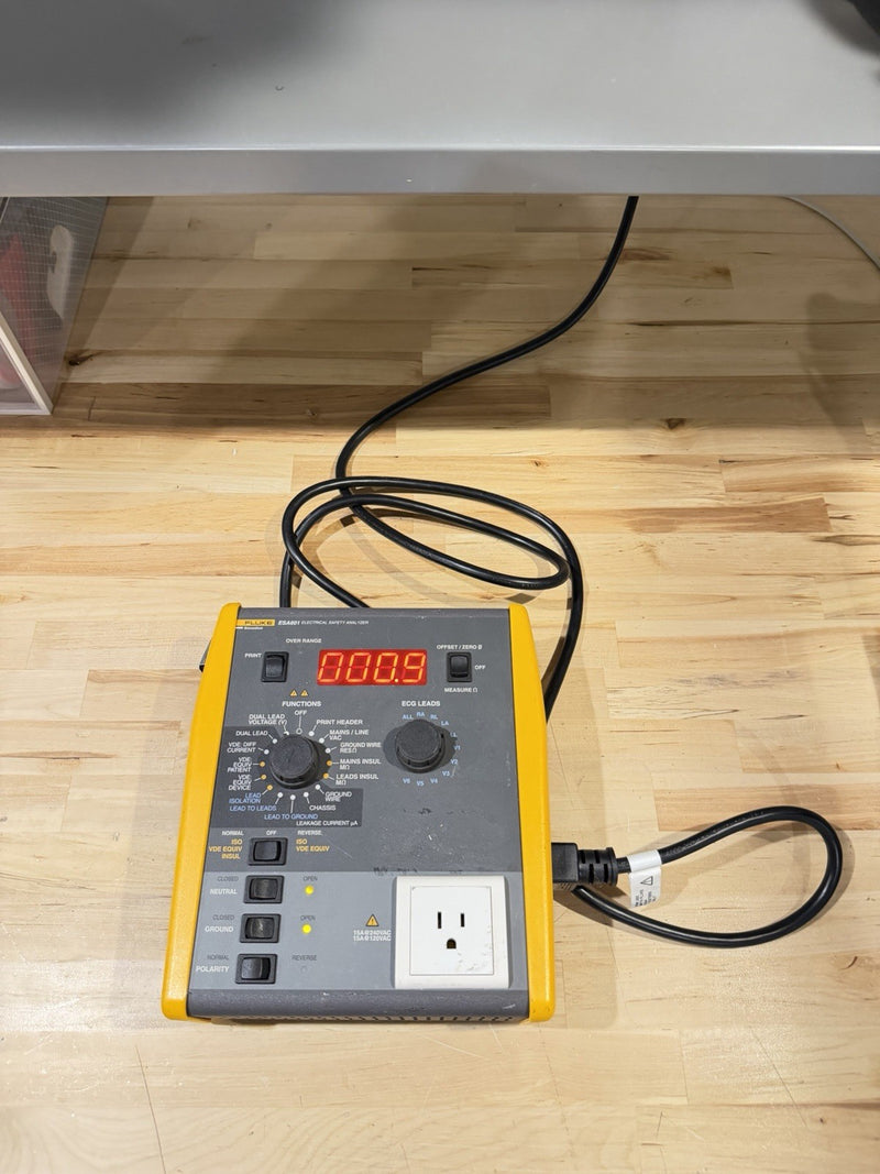 FLUKE BIOMEDICAL ESA601 ELECTRICAL SAFETY ANALYZER TESTER