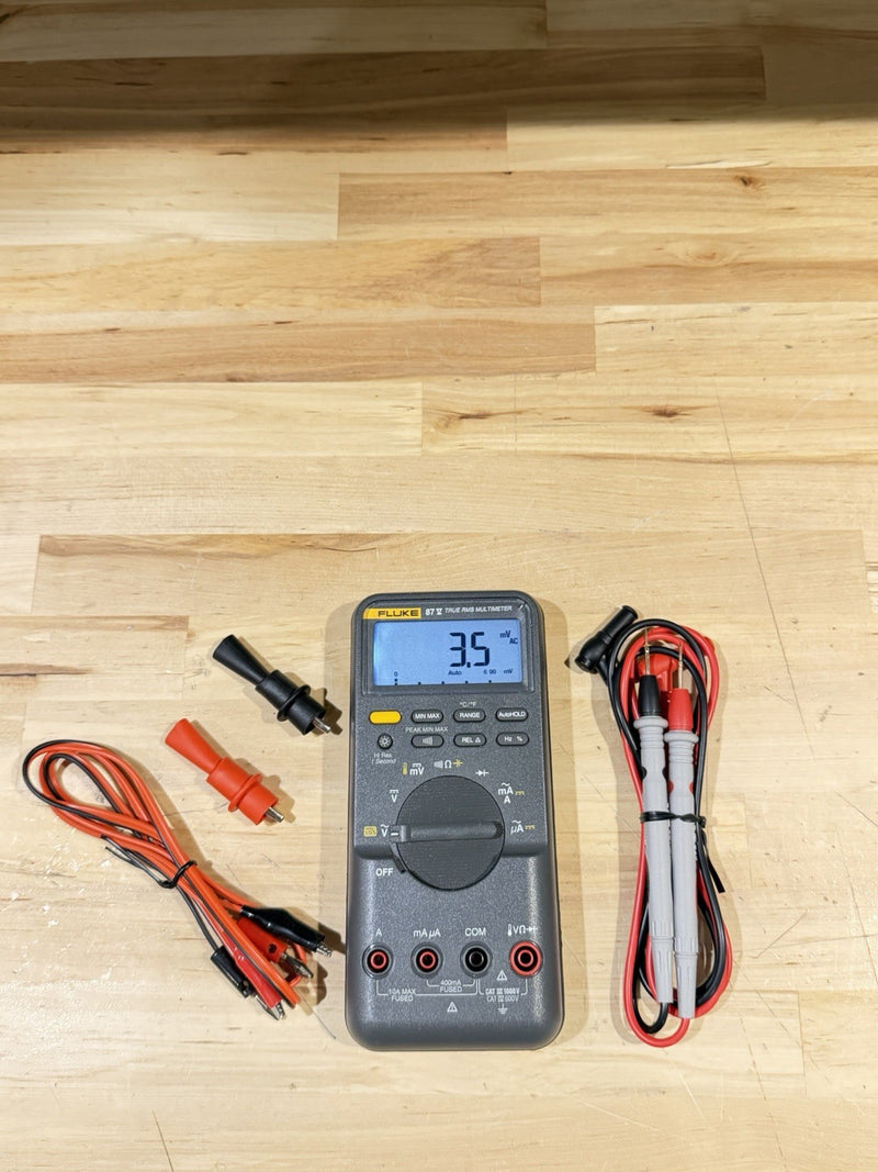 FLUKE 87V TRUE RMS MULTIMETER W/ LEADS (TESTED) SHIPS FAST