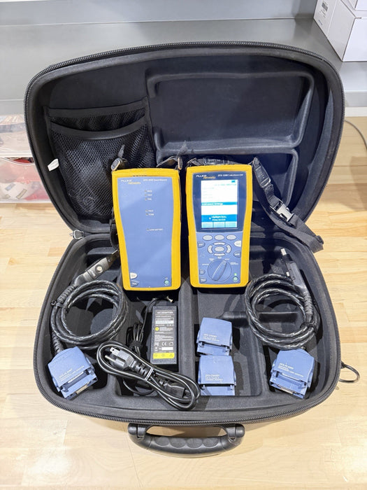 FLUKE DTX-1200 CABLE ANALYZER KIT W ACCESSORIES (TESTED) SHIPS FREE