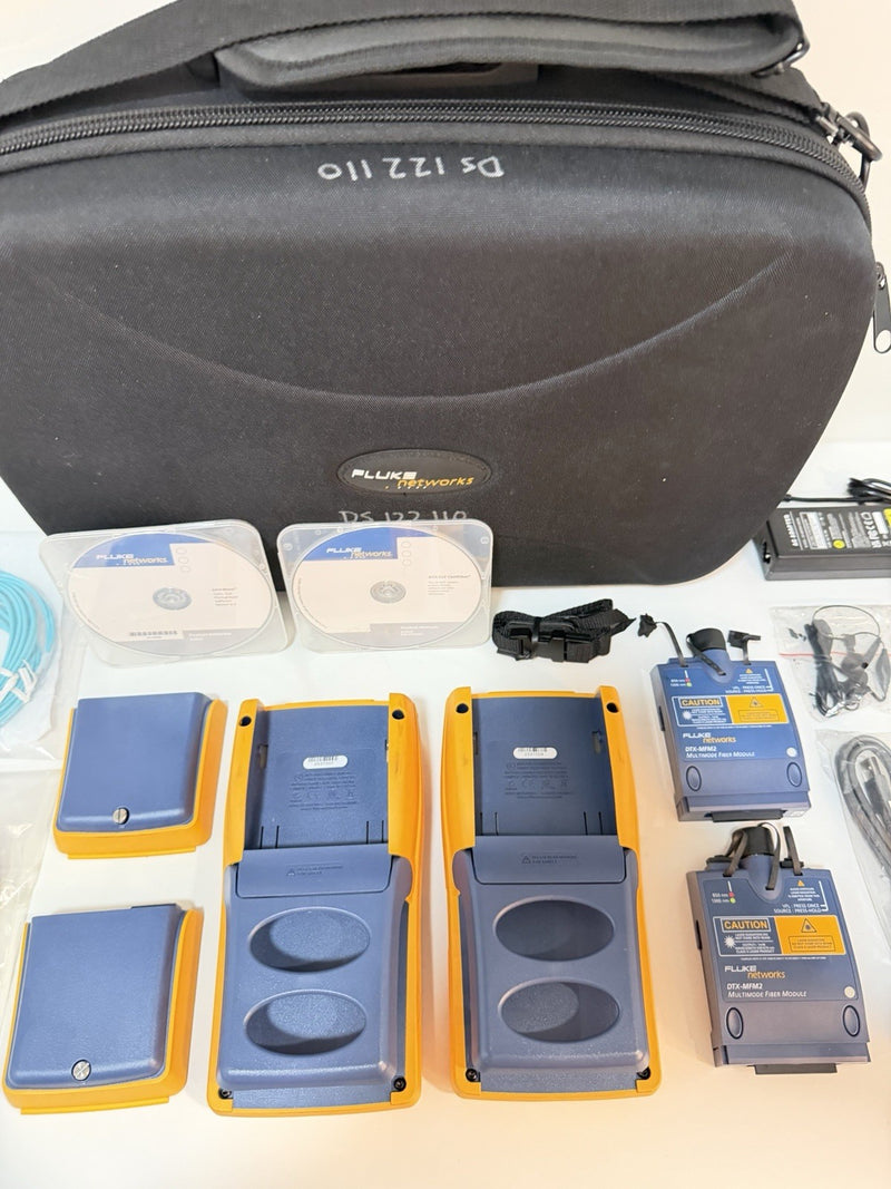 FLUKE NETWORKS DTX-CLT CERTIFIBER OLTS TESTER KIT W/DTX-MFM2 (TESTED)SHIPS FREE