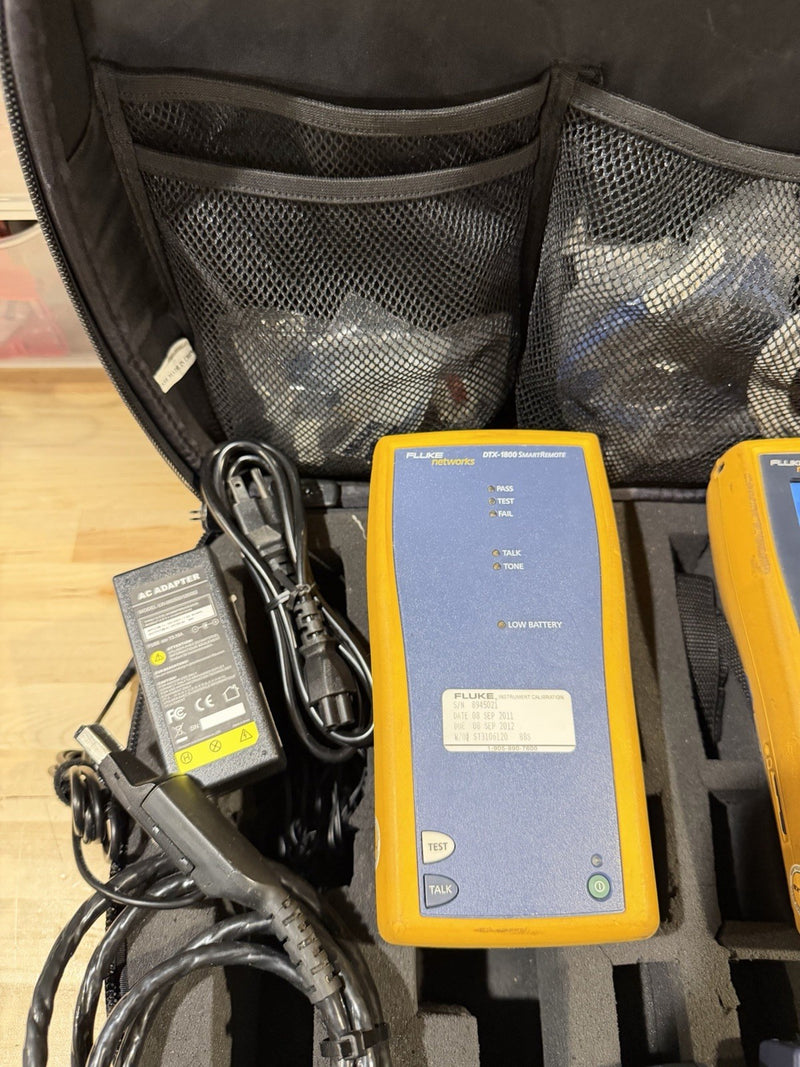FLUKE NETWORKS DTX-1800 DTX CABLE ANALYZER KIT & PLA001 TESTED