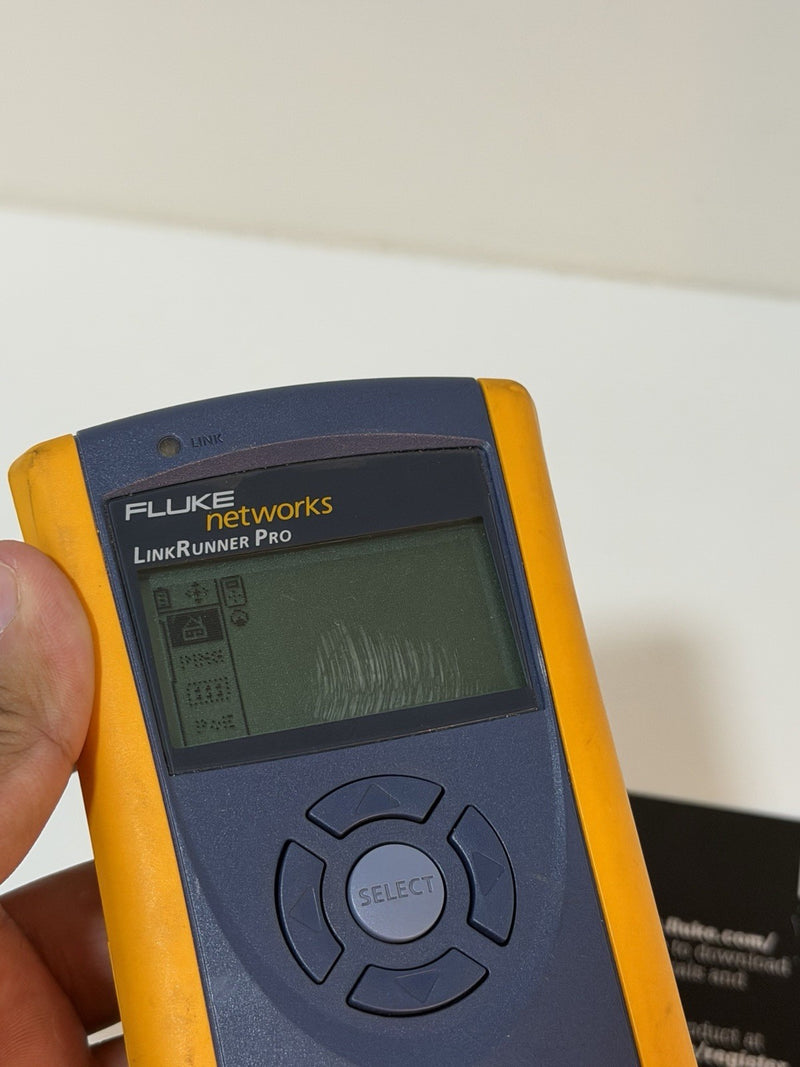 FLUKE NETWORKS LINKRUNNER PRO NETWORK TESTER TESTED