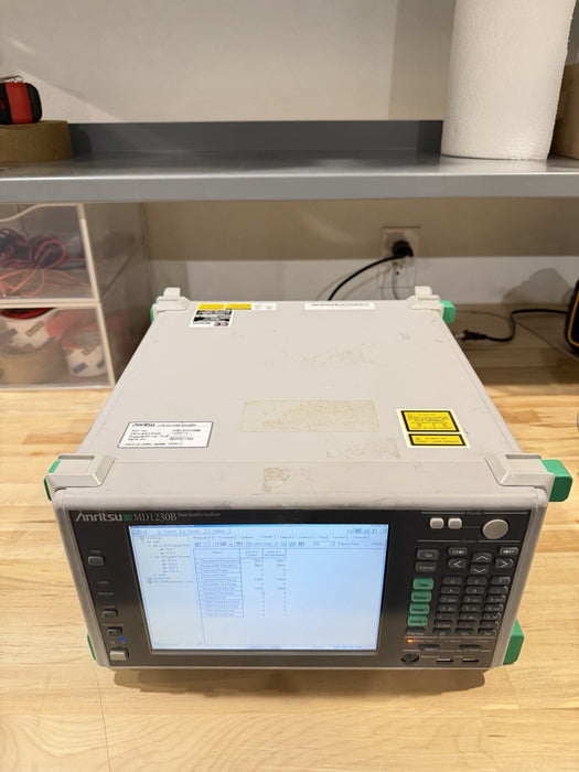 ANRITSU MD1230B DATA QUALITY ANALYZER W/ MU120118B & MU120122AMODULE -SHIPS FREE
