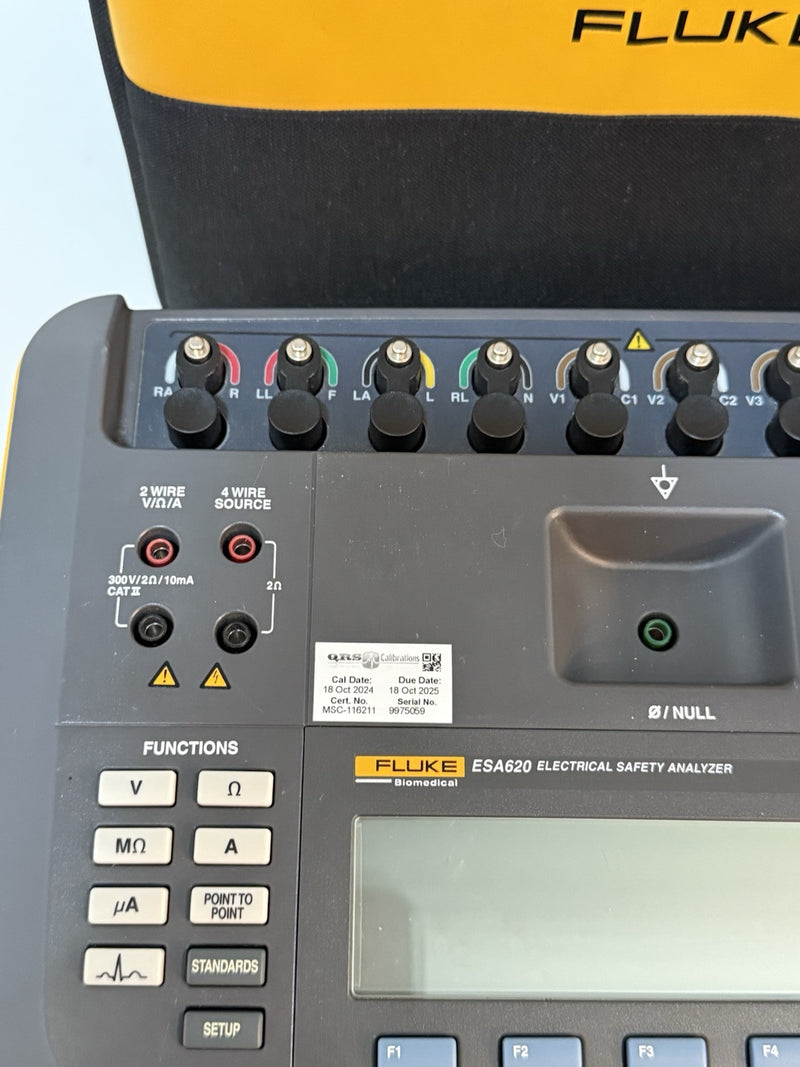 FLUKE ESA620 ELECTRICAL SAFETY ANALYZER CALIBRATED 2025