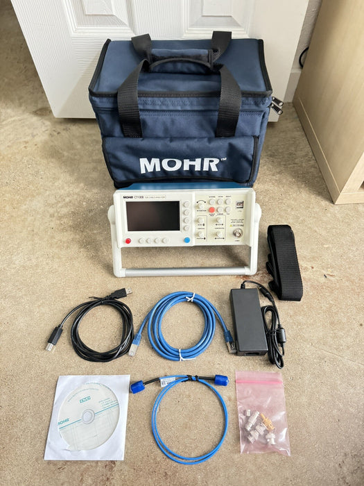 MOHR CT100B TDR CABLE ANALYZER HIGH-RESOLUTION - FREQUENCY/DOMAIN ANALYSIS