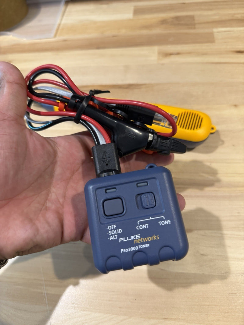 FLUKE NETWORKS PRO3000 F60 PROBE & PRO3000 TONER KIT TESTED