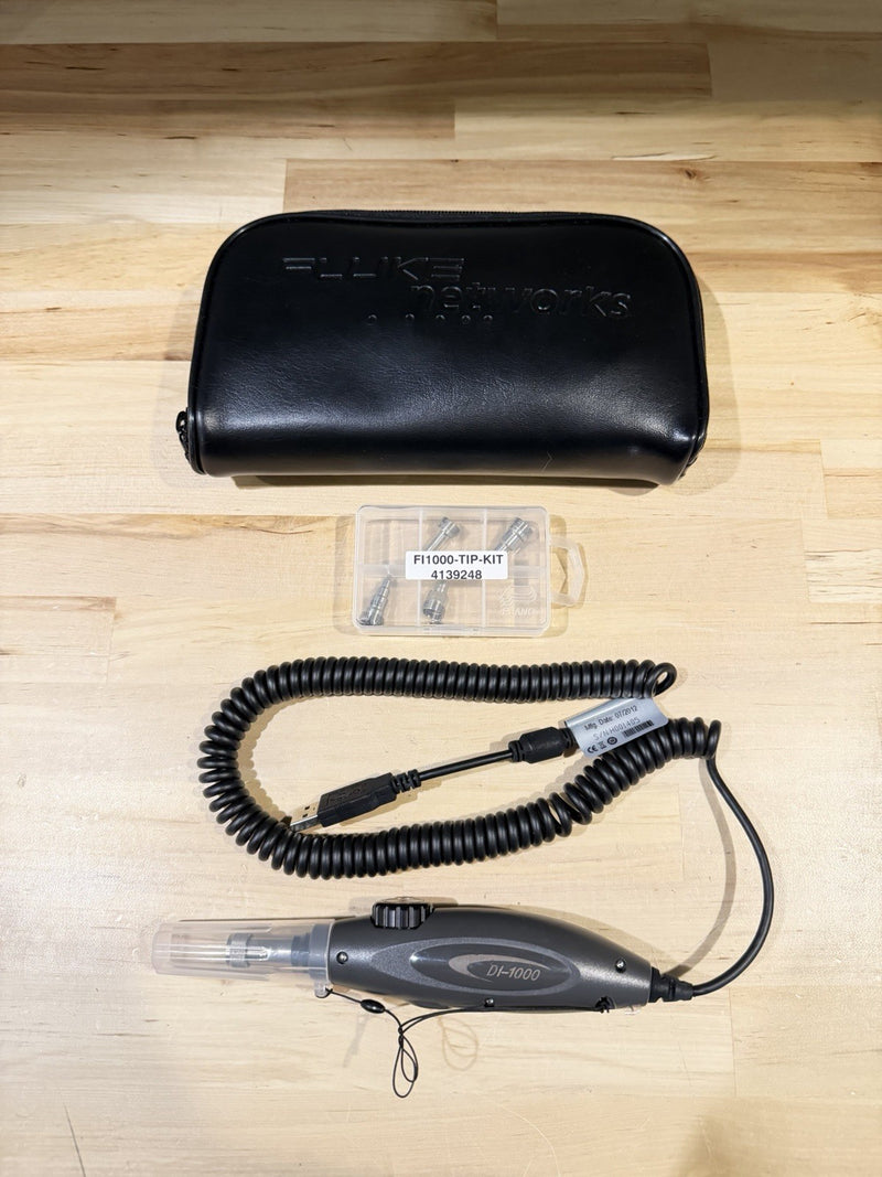 FLUKE DI-1000 USB FIBER INSPECTION VIDEO RPOBE KIT WITH 4 TIPS